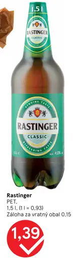 Rastinger PET pivo plechovka