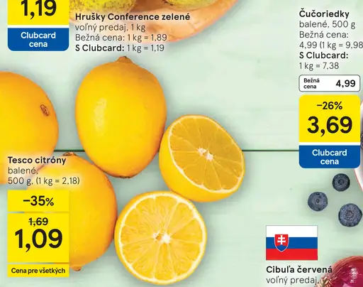 Hrušky Conference zelené