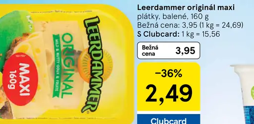 Leerdammer originál maxi plátky