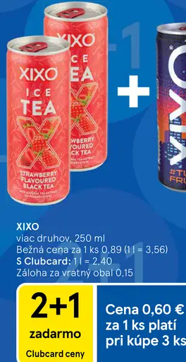 Xixo Ice Tea jahoda / Xixo Tutti Fruty nealkoholický nápoj