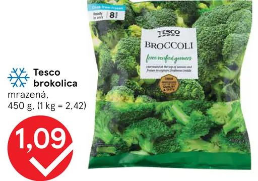 Tesco brokolica mrazená