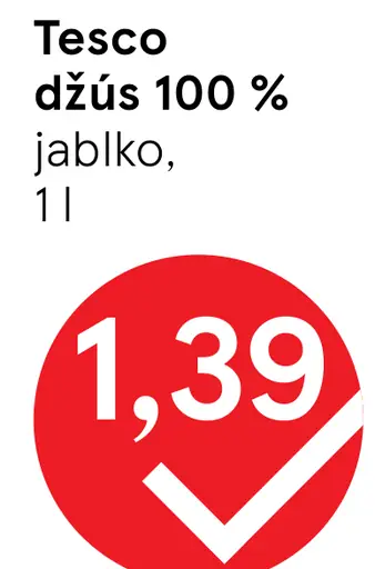 Tesco 100 % jablko džús