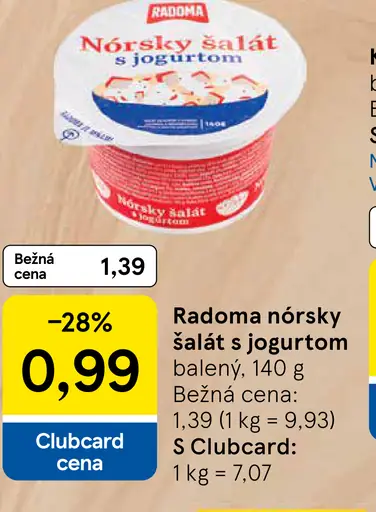 Radoma Nórsky šalát s jogurtom