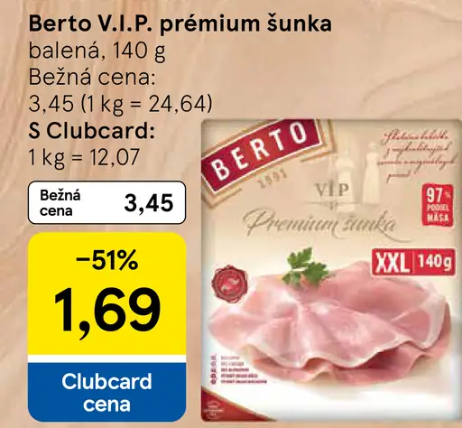 Berto V.I.P. prémiová šunka