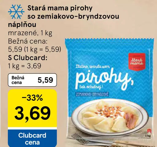 Stará Mama Pirohy so zemiakovo-bryndzovou náplňou