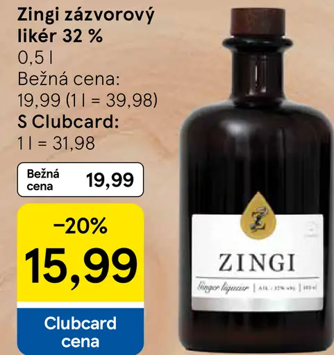Zingi zázvorový likér 32 %