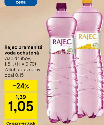 Rajec Pramenitá voda sýtená