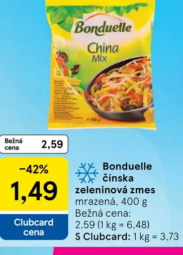 Bonduelle Čínska zeleninová zmes mrazená