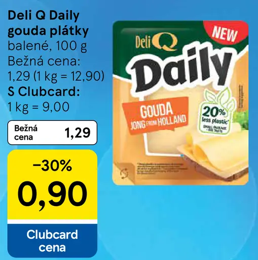 Deli Q Daily gouda plátky