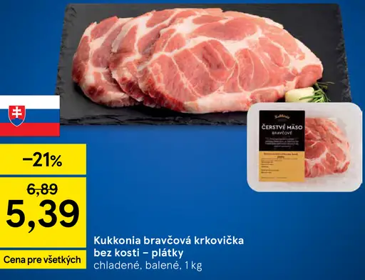 Kukkonia bravčová krkovička bez kosti