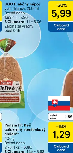 Penam Fit Deň Celozrnný semienkový chlieb