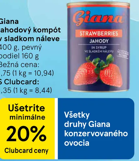 Giana jahody v sladkom náleve
