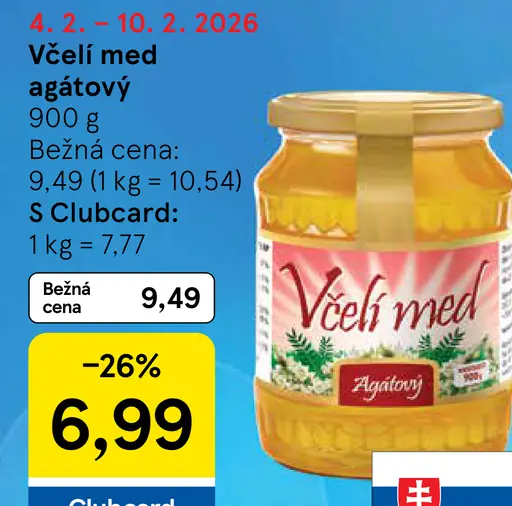 Včelí med agátový