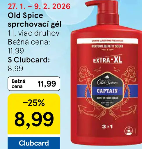 Old Spice sprchovací gél 3 v 1