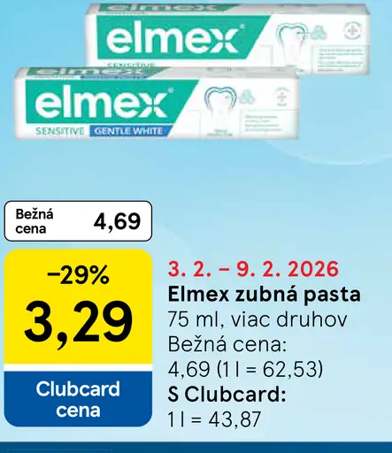 Elmex zubná pasta Sensitive