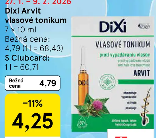 Dixi Arvit vlasové tonikum proti vypadávániu vlasov 7 x