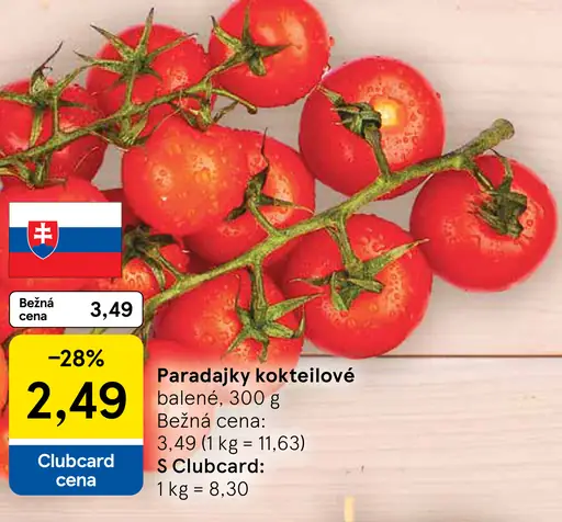 Paradajky kokteilové