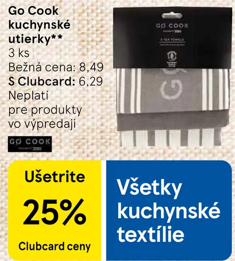 Go Cook kuchynské utierky