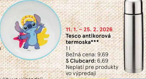 Tesco antikorová termoska