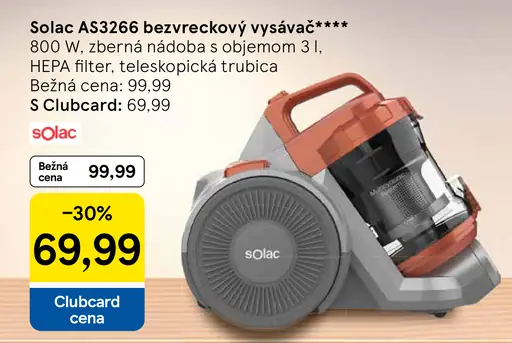Solac AS3266 bezvreckový vysávač
