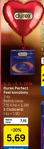 Durex Perfect Feel kondómy