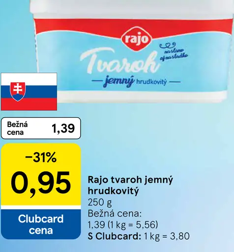 Rajo Tvaroh jemný hrudkovitý