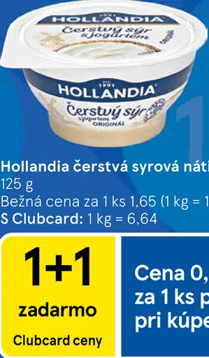 Hollandia čerstvá syrová nátierka s jogurtom