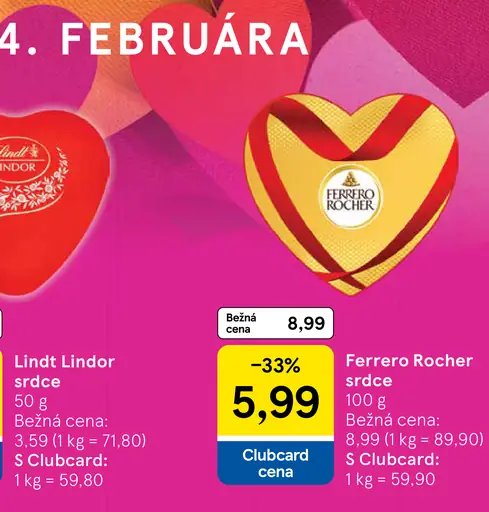 Ferrero Rocher srdce