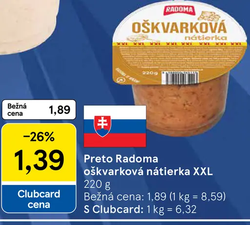 Preto Radoma oškvarková nátierka XXL