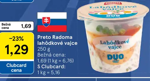 Preto Radoma lahôdkové vajce Duo