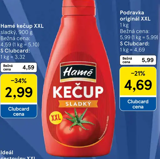 Hamé kečup sladký XXL