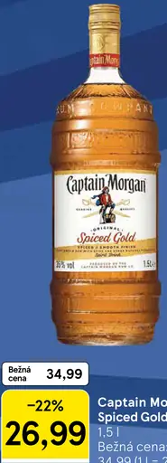 Captain Morgan Spiced Gold rum 35 %