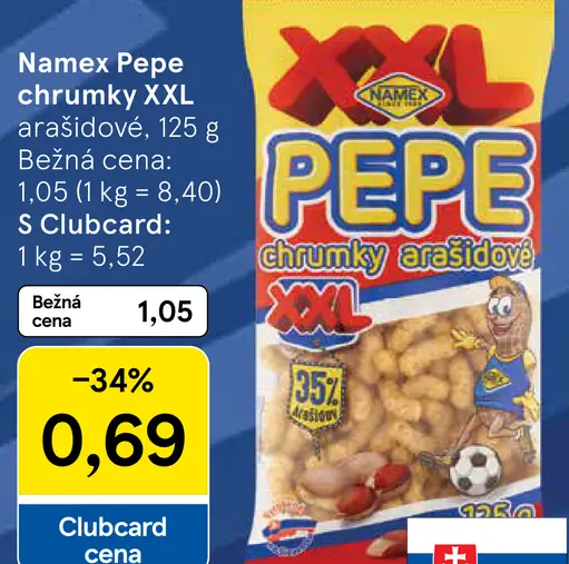 Namex Pepe chrumky arašidové XXL