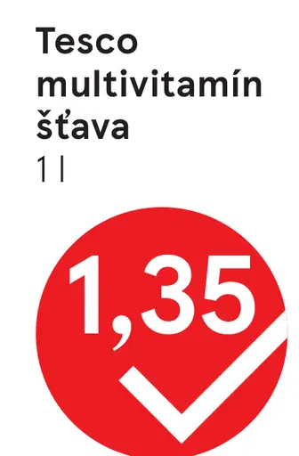 Tesco multivitamín šťava