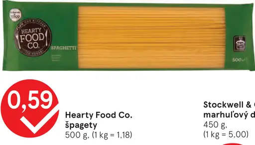 Hearty Food Co. špagety