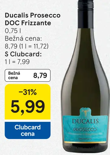 Ducalis Prosecco DOC Frizzante šumivé víno
