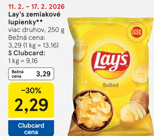 Lay's zemiakové lupienky