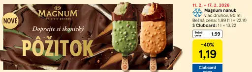 Magnum nanuk zmrzlinový dezert na paličke