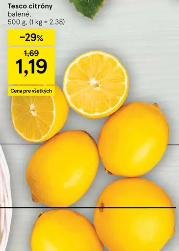Tesco citróny