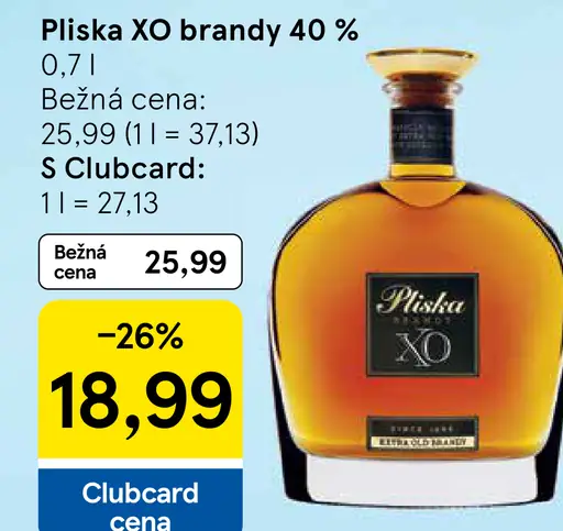 Pliska brandy XO 40 % alk.