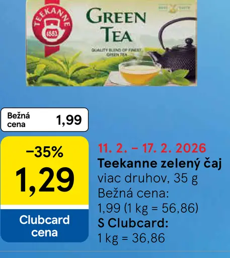 Teekanne čaj zelený