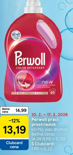 Perwoll prací prostriedok na farebnú bielizeň