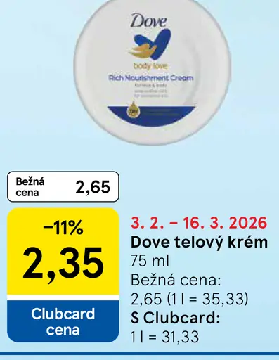 Dove telový krém
