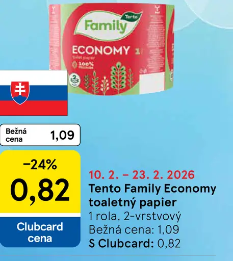 Tento Family Economy toaletný papier