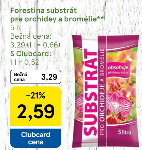 Forestina substrát pre orchidey a bromélie