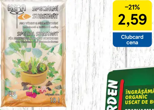 Kera substrát na výsev a množenie