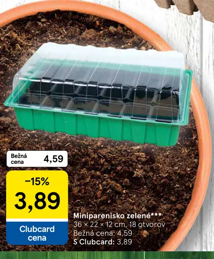 Miniparenisko zelené 36 × 22 × 12 cm, 18 otvorov