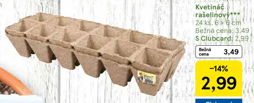 Kvetináč rašelinový 24 ks