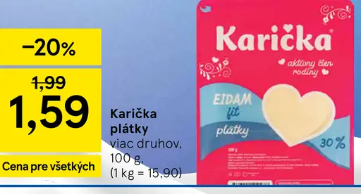 Karička plátky eidam