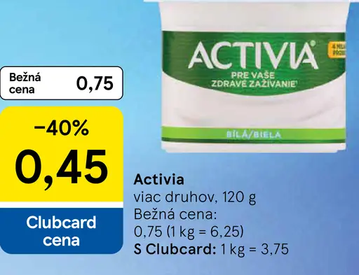 Activia jogurt marhuľa